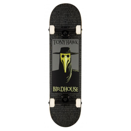 Skateboard Birdhouse Stage 3 Plague Doctor Black 8'' - Complete 2022 - Skateboards Completes
