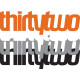 Thirtytwo Double Die Cut Sticker 2027 