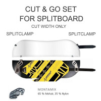 Montana Splitboard Climbing Skins Cut & Go Montamix Adrenaline Clamp Tip and Tail 2023 - Peaux de phoque Splitboard