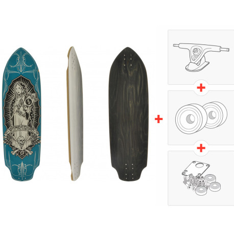 Bombsquad Mini Agent Orange  (Trucks and wheels to choose) 2014 - Complete - Longboard Complet
