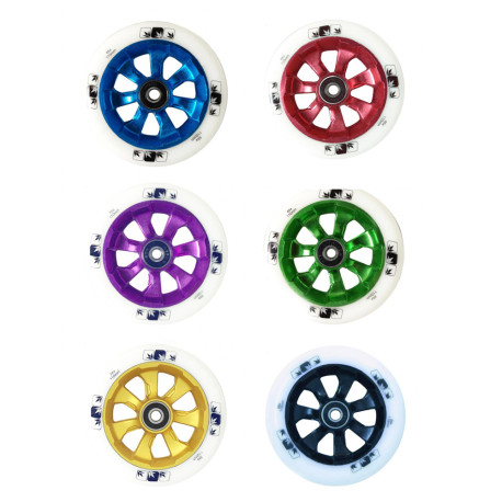 Blunt Scooter Wheel 7 Spoke Gomme 110mm White 2019 - Roues