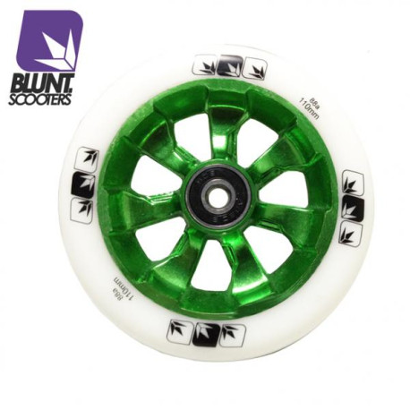 Blunt Scooter Wheel 7 Spoke Gomme 110mm White 2019 - Roues