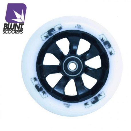 Blunt Scooter Wheel 7 Spoke Gomme 110mm White 2019 - Roues