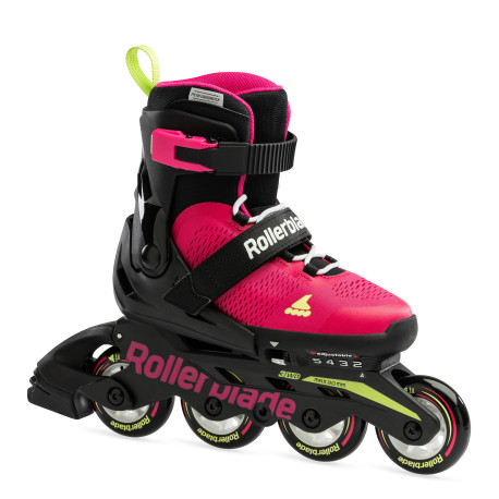 Roller en ligne Rollerblade Microblade Pink/Light Green 2023 - Rollers en ligne