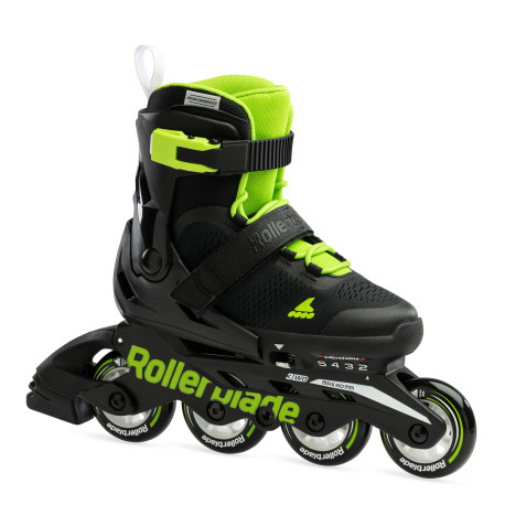 Inlineskates Rollerblade Microblade Black/Green 2023 - Inline Skates