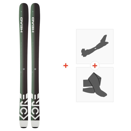 Ski Head Kore 97 W 2023 + Touring Ski Bindings + Climbing Skins  - Freeride + Touring