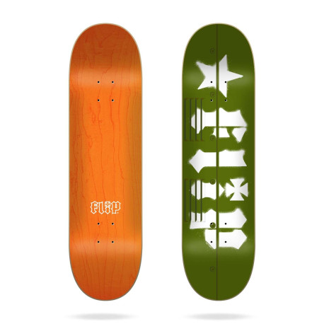 Skateboard Deck Only Flip Team Militia Green 8.0\\" 2023 - Planche skate