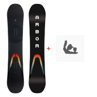 Snowboard Arbor Formula Rocker 2023 + Fixations  - Pack Snowboard Homme