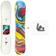Snowboard Yes Pyzel Sbbs 2024 + Fixations de snowboard - Pack Snowboard Homme