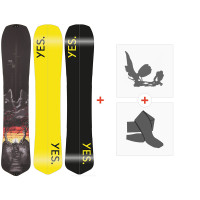 Splitboard Yes Optisplitstic 2024 + Fixations de splitboard + Peaux - Splitboard Package - Homme