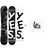 Snowboard Yes Basic 2023 + Fixations de snowboard - Pack Snowboard Homme