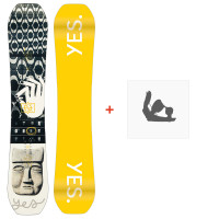 Snowboard Yes Dicey 2023 + Fixations de snowboard - Pack Snowboard Homme