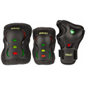 Bullet Junior Triple Padset Black Red Yellow Green 2019
