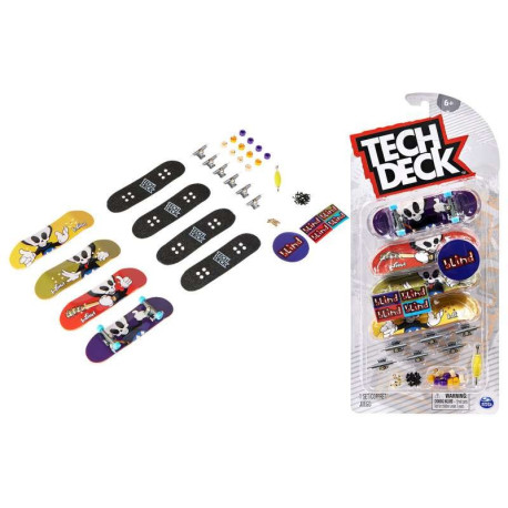 FINGER SKATE Tech Deck finger skate - Pack of 4 FINGER SKATE (random design) 2023  -