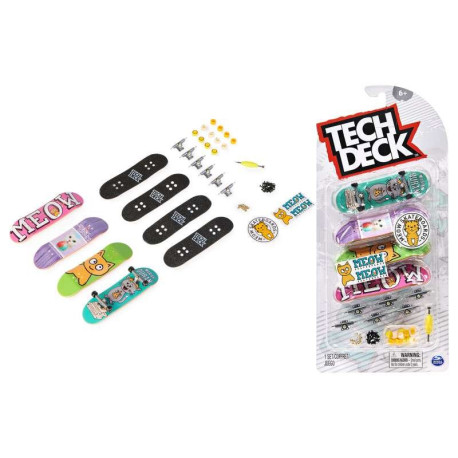 FINGER SKATE Tech Deck finger skate - Pack of 4 FINGER SKATE (random design) 2023  -