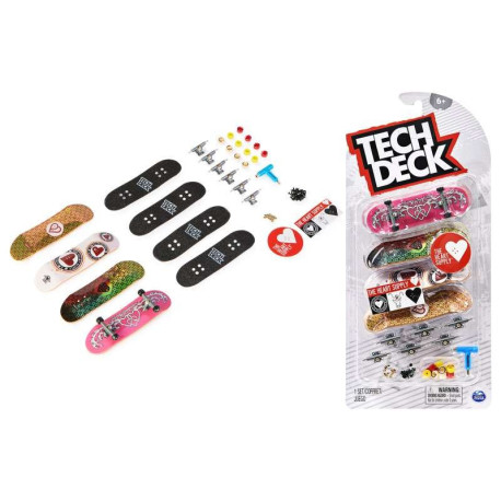 FINGER SKATE Tech Deck finger skate - Pack of 4 FINGER SKATE (random design) 2023  -