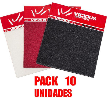 Vicious Grip Sheets Pack 10 Units - Griptape