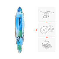 Gravity Pintail Bamboo 45''  (Axes et roues à choisir)- Complete - Longboard Komplett
