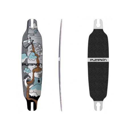 Pumpkin Skateboards Wing Concave Coffee 37\\" - Deck Only 2019 - Cruiser Deck Only