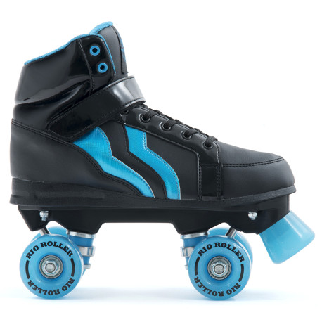 Roller quad RioRoller Kicks Style Black Blue 2019 - Roller Quad