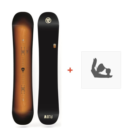 Snowboard Flow Rush 2018 + Snowboard Bindings - Pack Snowboard Homme