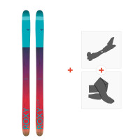 Ski Roxy Shima 90 2017 + Tourenbindungen + Felle - Tourenski Set 86-90 mm