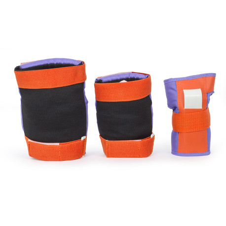Rio Roller Triple Pad Set Purple/Orange 2020 - Protection Set