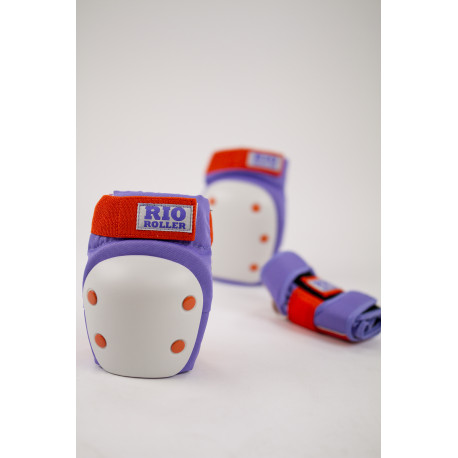 Rio Roller Triple Pad Set Purple/Orange 2020 - Protection Set