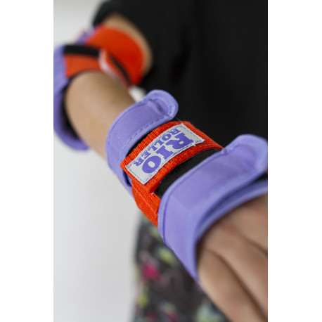 Rio Roller Triple Pad Set Purple/Orange 2020 - Protection Set