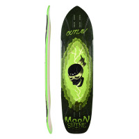 Moonshine Outlaw Black/Green 38.25\\" 2019 - Deck Only - Planche Longboard ( à personnaliser )