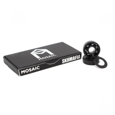 Mosaic Super 1 Sk8Mafia x Abec 7 Black 2019 - Roulements pour skateboards