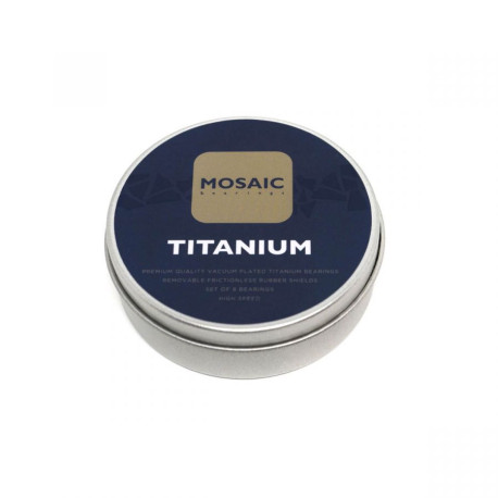 Mosaic Super Titanium 1 Abec 7 Black 2019 - Roulements pour skateboards