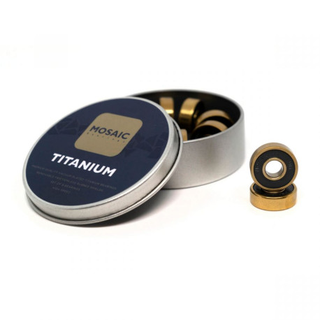Mosaic Super Titanium 1 Abec 7 Black 2019 - Roulements pour skateboards