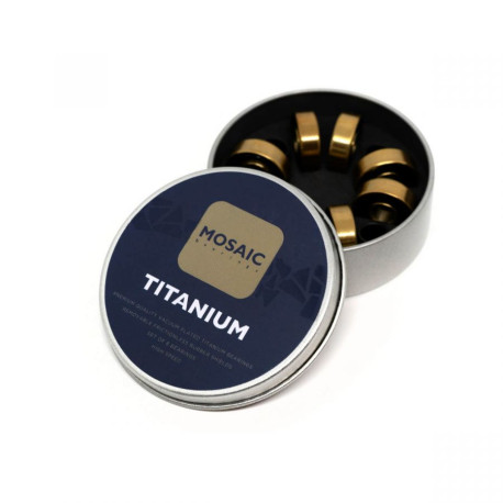 Mosaic Super Titanium 1 Abec 7 Black 2019 - Roulements pour skateboards