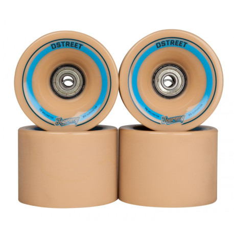 D Street Wheels Journey Freedom Abec 7 (Pk 4) 2020 - Longboard Rollen