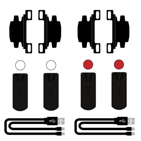 ShredLights Double Lights Rear 2019 - Lights for Skateboards