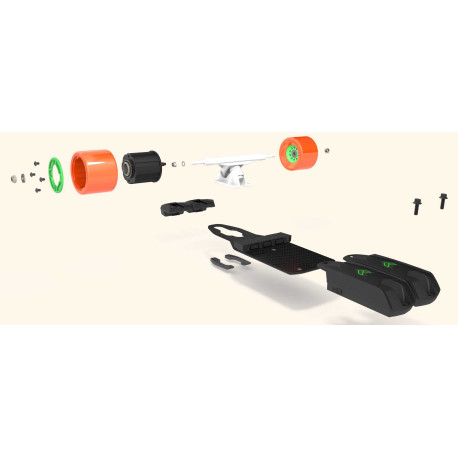 Unlimited Loaded Icarus + Cruiser Kit Complete 2020 - Skateboard Électrique - Compléte