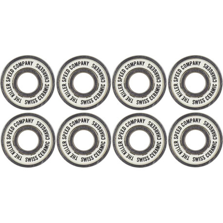 Killer Swiss Chargers Bearings 8-Pack 2019 - Roulements pour rollers
