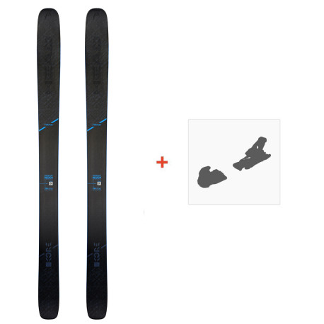 Ski Head Kore 117 Grey 2020 + Fixations de ski - Pack Ski Freeride 116-120 mm