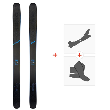 Ski Head Kore 117 Grey 2020 + Fixations ski de rando + Peaux  - Freeride + Rando