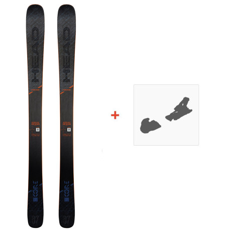 Ski Head Kore 87 Grey 2020 + Ski Bindungen  - Ski package Junior