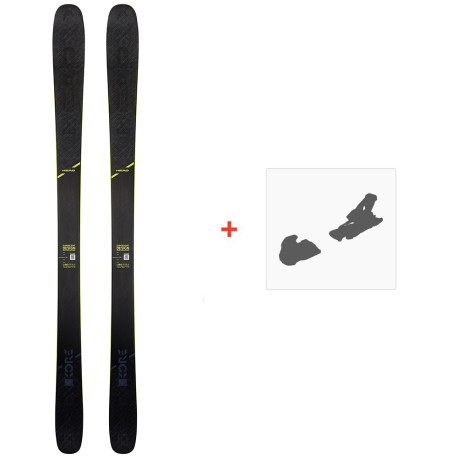 Ski Head Kore 93 Grey 2020 + Ski Bindungen  - Ski All Mountain 91-94 mm mit optionaler Skibindung