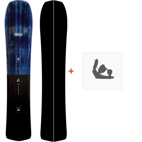 Snowboard Nidecker The Smoke 2022 + Snowboard bindings - Pack Snowboard Homme