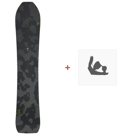 Snowboard Head Kizamu Lyt 2021 + Fixations de snowboard - Pack Snowboard Homme