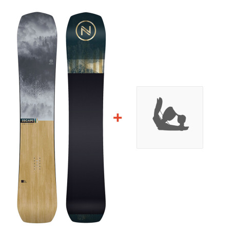 Snowboard Nidecker Escape 2024 + Fixations de snowboard