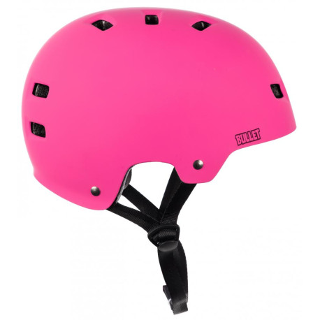 Casque de skateboard Bullet Deluxe T35 Grom Kids Matt Pink 2020 - Casques de skate