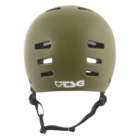 Casque de skateboard Tsg Evolution Solid Color Olive Satin 2023 - Casques de skate