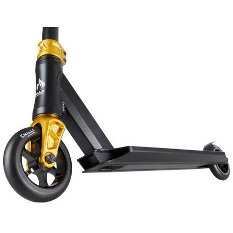 Chilli Scooter Complete Pro 5000 Blacky Black/Gold 2022 - Trottinette Freestyle Complète