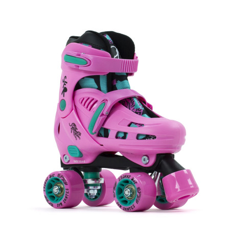 Quad skates Sfr Storm IV Pink/Green 2021 - Rollerskates