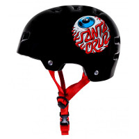 Casque de skateboard Bullet X Santa Cruz Eyeball Youth Gloss Black 2023 - Casques de skate